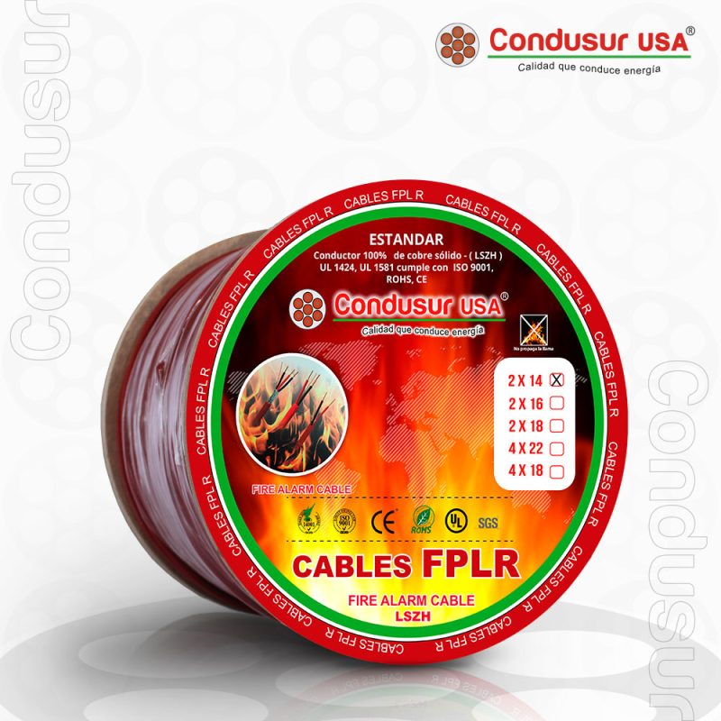 CABLE CONTRA INCENDIO FPLR 2X14