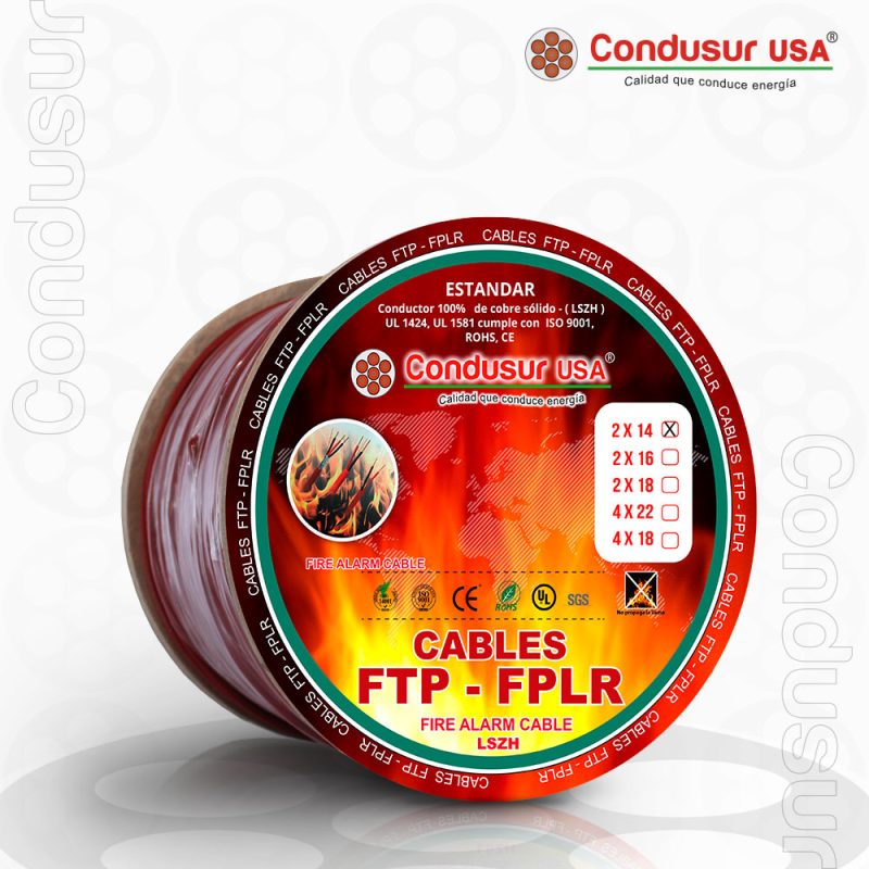 CABLE CONTRA INCENDIO FTP - FPLR 2X14