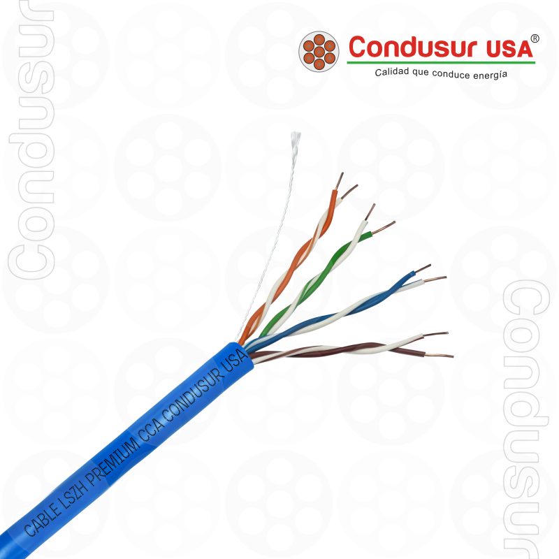 CABLE UTP CAT.5E CCA PREMIUM - AZUL